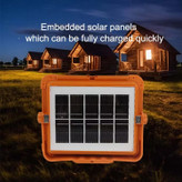 چراغ خورشیدی سولار Solar LED Light اورجینال با 288 لامپ LED و 4 باتری ضدآب برای کمپینگ و فضای باز